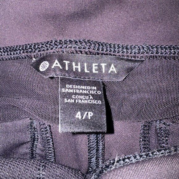 Athleta Headlands Hybrid Cargo-4P-Black Leggings Zip Pockets-Hiking-Fitness-Gym - Picture 5 of 7